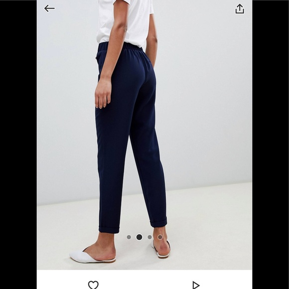 Navy Drawstring Pant - Picture 3 of 3